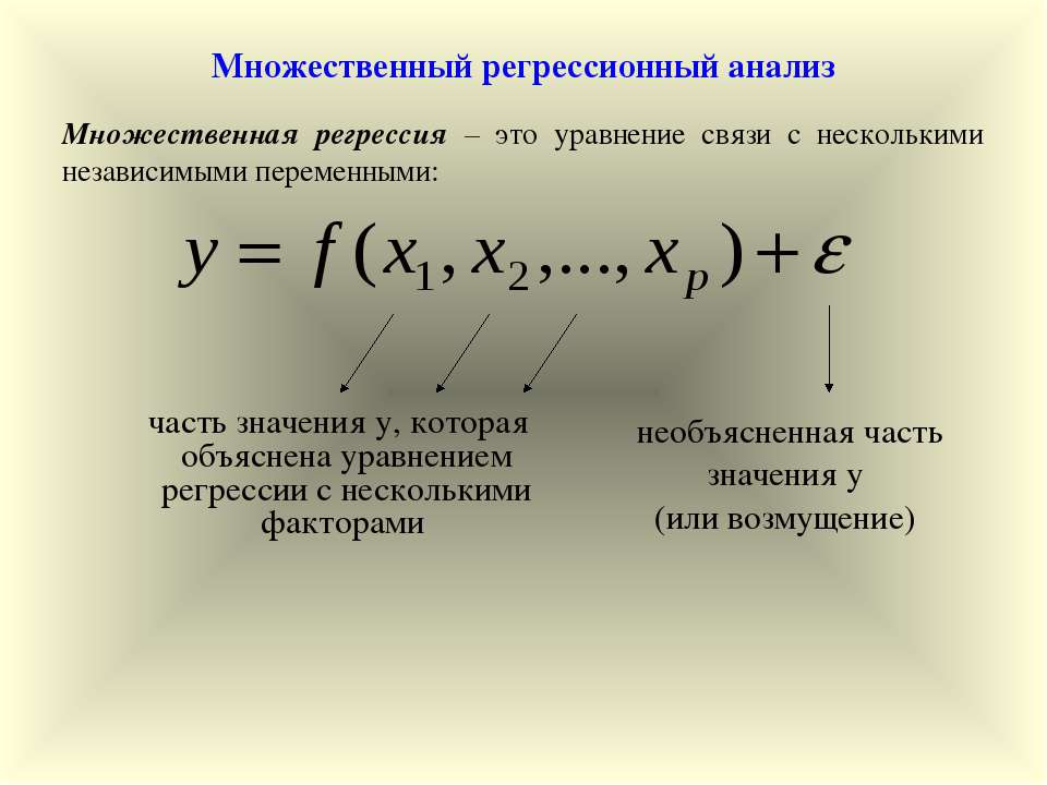 Множественный регрессионный анализ  - Скачать презентации бесплатно | Читать или скачать учебники для школы онлайн бесплатно ☑ Школьные учебники school-textbook.com