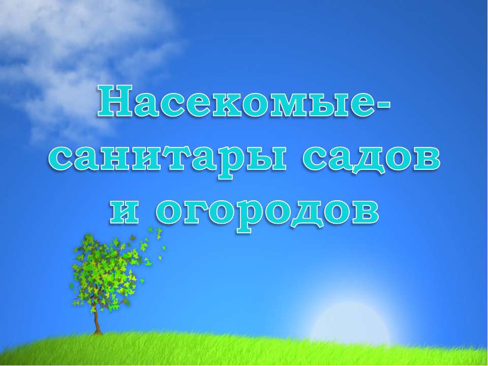 Насекомые-санитары садов и огородов  - Скачать презентации бесплатно | Читать или скачать учебники для школы онлайн бесплатно ☑ Школьные учебники school-textbook.com