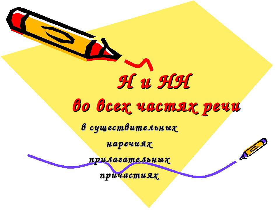 Н и НН во всех частях речи  - Скачать презентации бесплатно | Читать или скачать учебники для школы онлайн бесплатно ☑ Школьные учебники school-textbook.com
