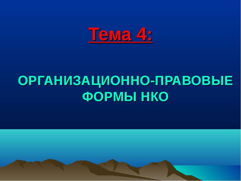 Организационно-правовые формы НКО - Скачать презентации бесплатно | Читать или скачать учебники для школы онлайн бесплатно ☑ Школьные учебники school-textbook.com