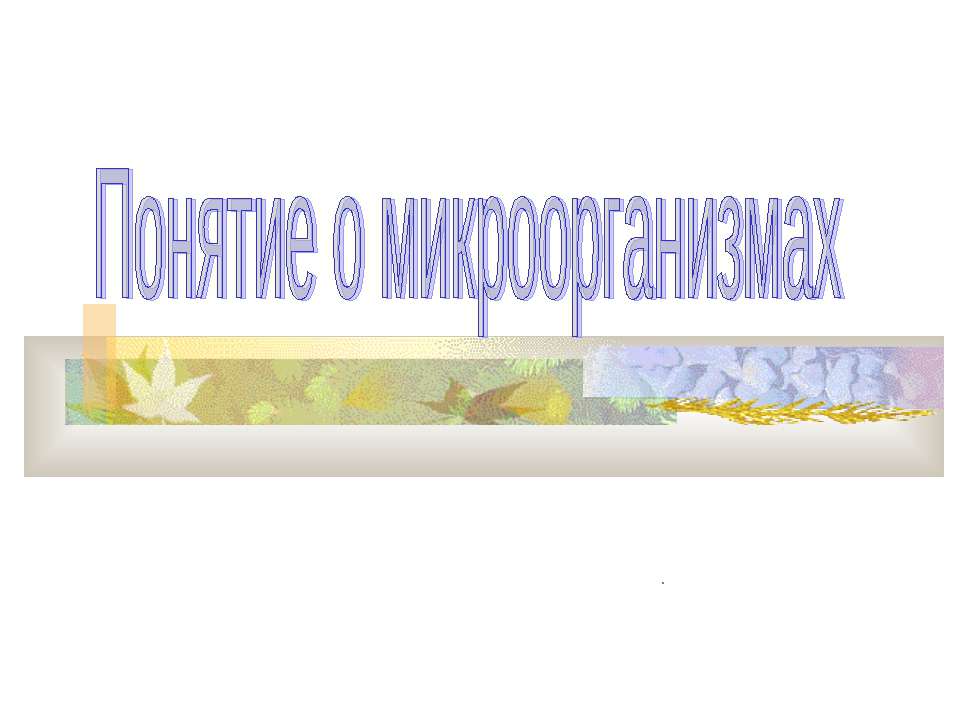 Понятие о микроорганизмах - Скачать презентации бесплатно | Читать или скачать учебники для школы онлайн бесплатно ☑ Школьные учебники school-textbook.com