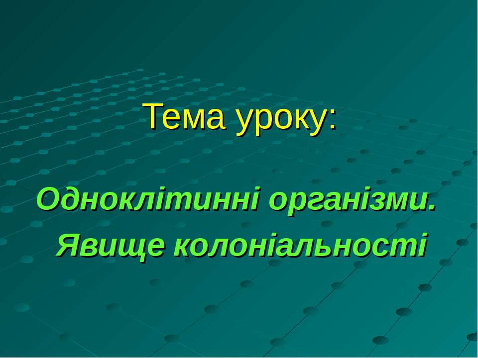 Одноклітинні організми. Явище колоніальності - Скачать презентации бесплатно | Читать или скачать учебники для школы онлайн бесплатно ☑ Школьные учебники school-textbook.com