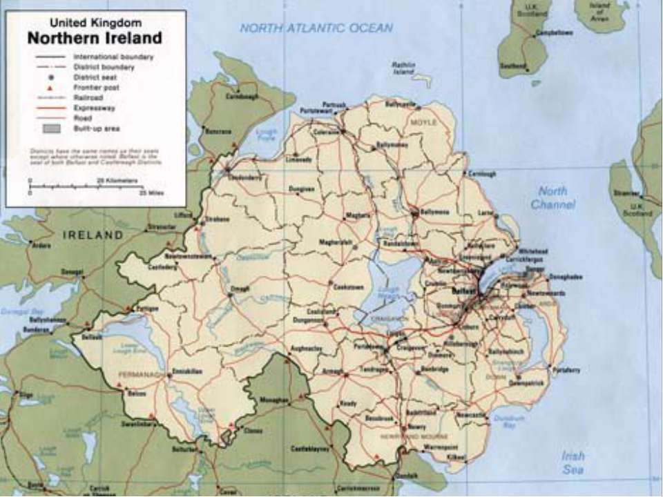 The shamrock and the red hand are the national symbols of Northern Ireland  - Скачать презентации бесплатно | Читать или скачать учебники для школы онлайн бесплатно ☑ Школьные учебники school-textbook.com