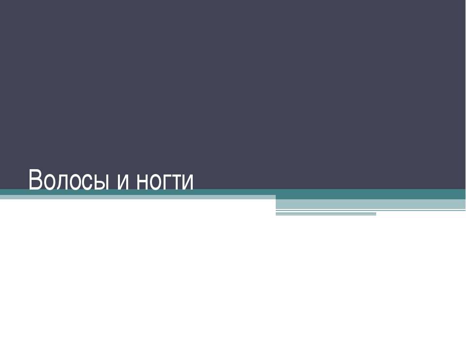 Волосы и ногти - Скачать презентации бесплатно | Читать или скачать учебники для школы онлайн бесплатно ☑ Школьные учебники school-textbook.com