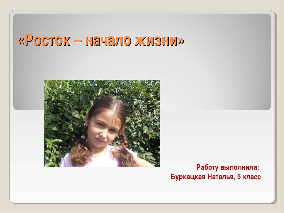 Росток – начало жизни - Скачать презентации бесплатно | Читать или скачать учебники для школы онлайн бесплатно ☑ Школьные учебники school-textbook.com