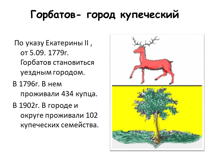 Презентация "Горбатов -город купеческий - Скачать презентации бесплатно | Читать или скачать учебники для школы онлайн бесплатно ☑ Школьные учебники school-textbook.com