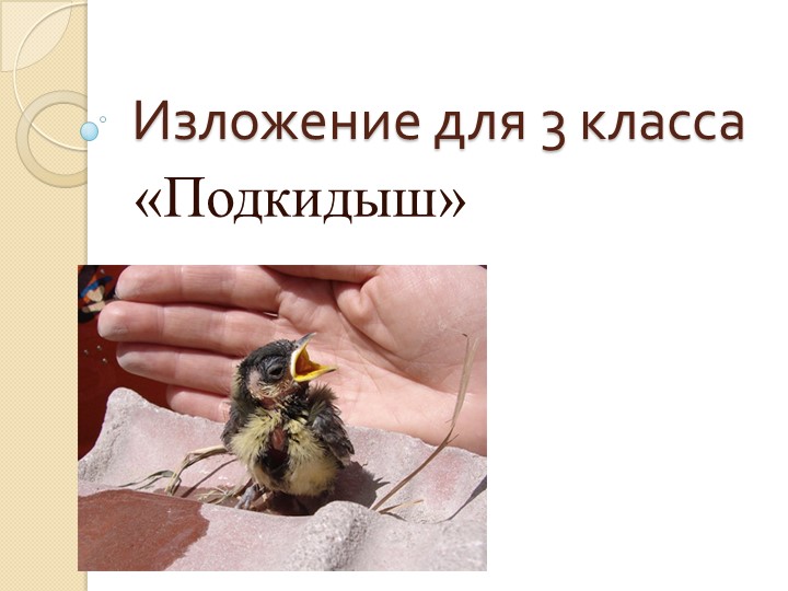 Презентация "Подкидыш 3 класс" - Скачать презентации бесплатно | Читать или скачать учебники для школы онлайн бесплатно ☑ Школьные учебники school-textbook.com