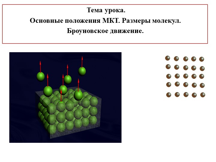 Основные положения МКТ. Броуновское движение - Скачать презентации бесплатно | Читать или скачать учебники для школы онлайн бесплатно ☑ Школьные учебники school-textbook.com