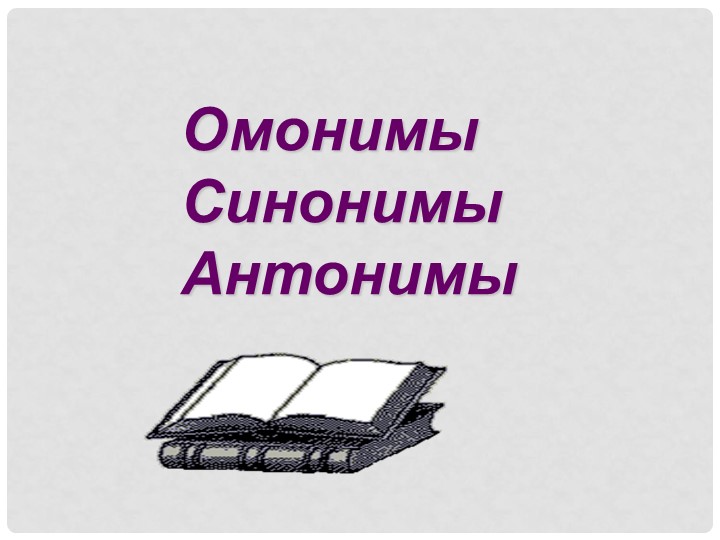 Презентация "Синонимы, антонимы, омонимы"  - Скачать презентации бесплатно | Читать или скачать учебники для школы онлайн бесплатно ☑ Школьные учебники school-textbook.com