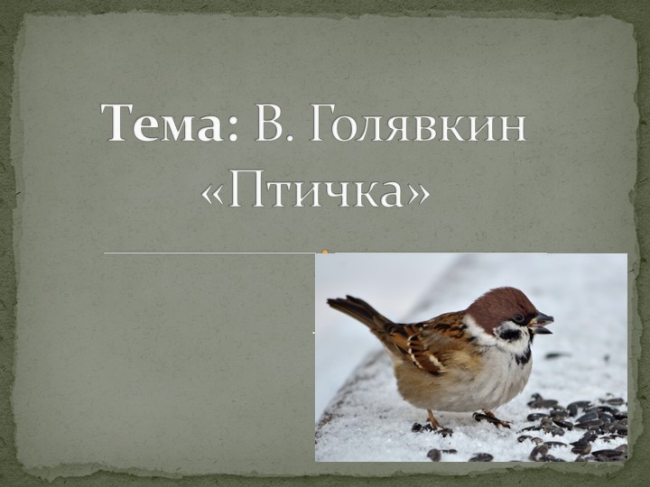 Презентация к уроку чтения на тему В. Голявкин «Птичка» (4 класс)  - Скачать презентации бесплатно | Читать или скачать учебники для школы онлайн бесплатно ☑ Школьные учебники school-textbook.com