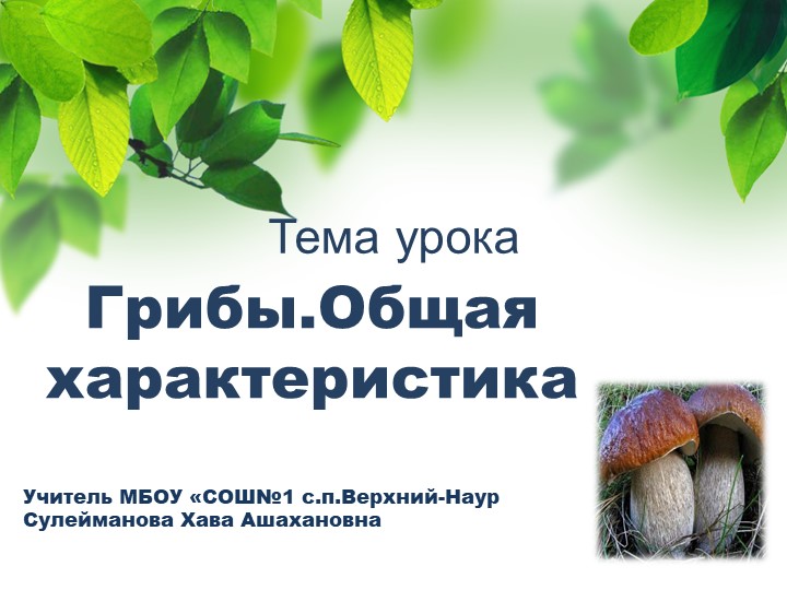 Презентация "Грибы Общая характеристика" - Скачать презентации бесплатно | Читать или скачать учебники для школы онлайн бесплатно ☑ Школьные учебники school-textbook.com