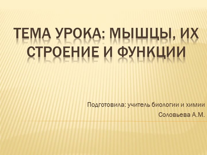 Конспект урока по биологии для 8 класса на тему "Мышцы, их строение и функции"  - Скачать презентации бесплатно | Читать или скачать учебники для школы онлайн бесплатно ☑ Школьные учебники school-textbook.com