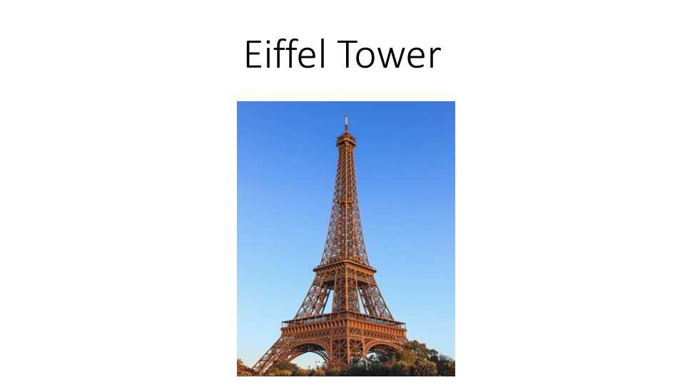 Презентация по английскому языку "Eiffel Tower"  - Скачать презентации бесплатно | Читать или скачать учебники для школы онлайн бесплатно ☑ Школьные учебники school-textbook.com