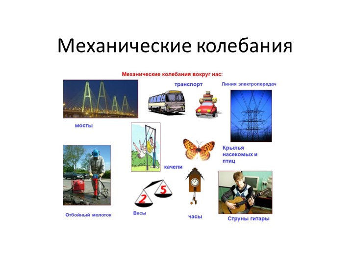 Презентация по физике на тему "Механические колебания" (9 класс) - Скачать презентации бесплатно | Читать или скачать учебники для школы онлайн бесплатно ☑ Школьные учебники school-textbook.com