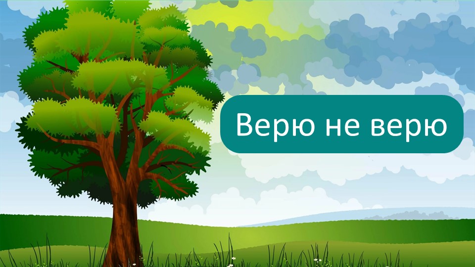 Презентация игры: "Верю не верю" - Скачать презентации бесплатно | Читать или скачать учебники для школы онлайн бесплатно ☑ Школьные учебники school-textbook.com