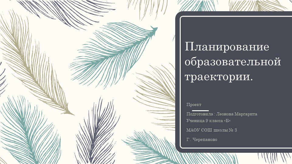 Проект по мпс "Планирование образовательной траектории" - Скачать презентации бесплатно | Читать или скачать учебники для школы онлайн бесплатно ☑ Школьные учебники school-textbook.com
