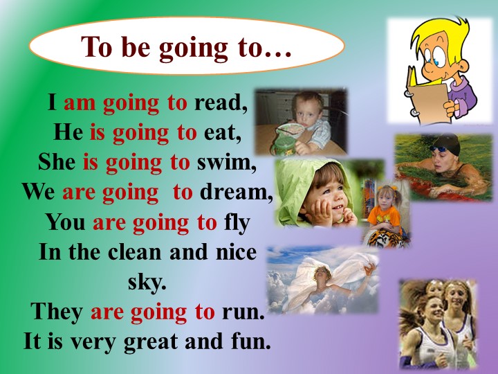 Оборот To be going to - Скачать презентации бесплатно | Читать или скачать учебники для школы онлайн бесплатно ☑ Школьные учебники school-textbook.com