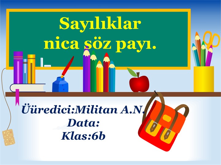 Презентация по гагаузскому языку на тему "Числительное "(6класс) - Скачать презентации бесплатно | Читать или скачать учебники для школы онлайн бесплатно ☑ Школьные учебники school-textbook.com