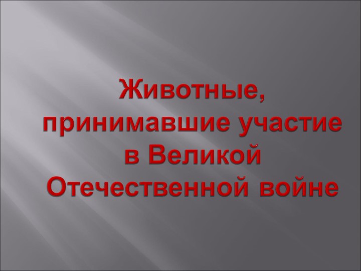 Проект "Животные, принимавшие участие в Великой Отечественной войне."  - Скачать презентации бесплатно | Читать или скачать учебники для школы онлайн бесплатно ☑ Школьные учебники school-textbook.com