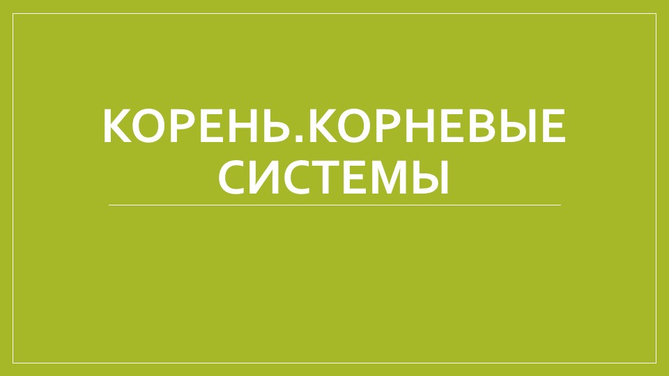 Презентация по биологии "Корень.Корневые системы" (6 класс) - Скачать презентации бесплатно | Читать или скачать учебники для школы онлайн бесплатно ☑ Школьные учебники school-textbook.com