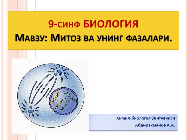 Презентация "14§ Ҳужайравий даражада тирик организмлар ўзини-ўзи яратувчи сифатида." 9-синф Биология  - Скачать презентации бесплатно | Читать или скачать учебники для школы онлайн бесплатно ☑ Школьные учебники school-textbook.com
