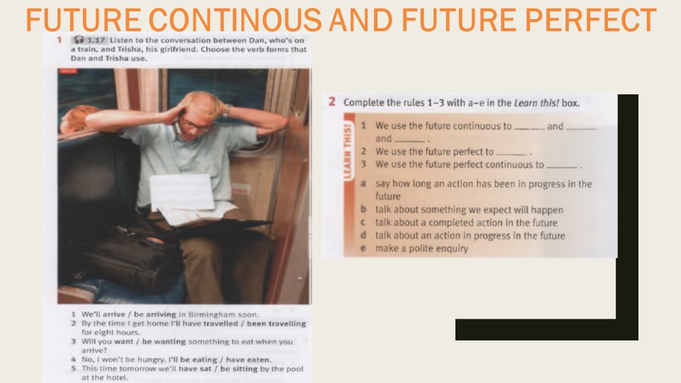 Презентация по английскому языку "Future Continuous and Future Perfect" - Скачать презентации бесплатно | Читать или скачать учебники для школы онлайн бесплатно ☑ Школьные учебники school-textbook.com