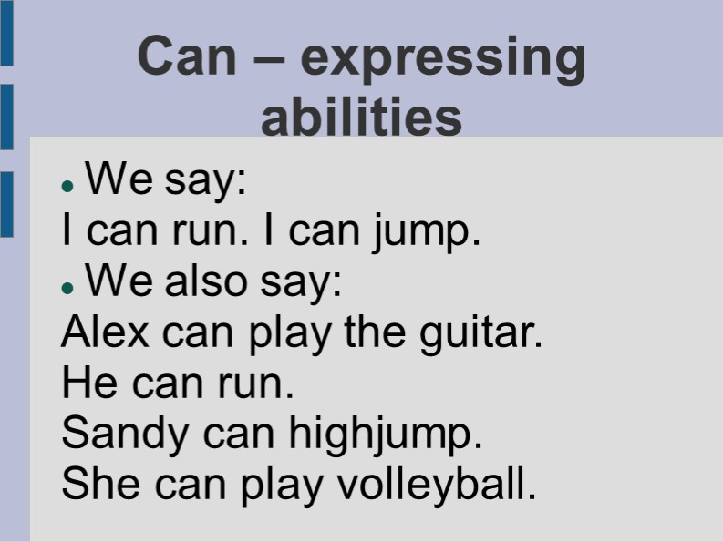 Презентация для отработки употребления в речи глагола can - Скачать презентации бесплатно | Читать или скачать учебники для школы онлайн бесплатно ☑ Школьные учебники school-textbook.com