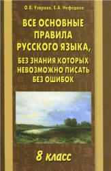 Все основные правила русского языка, без знания которых невозможно писать без ошибок. 8 класс - Узорова О.В., Нефедова Е.А.  - Скачать презентации бесплатно | Читать или скачать учебники для школы онлайн бесплатно ☑ Школьные учебники school-textbook.com
