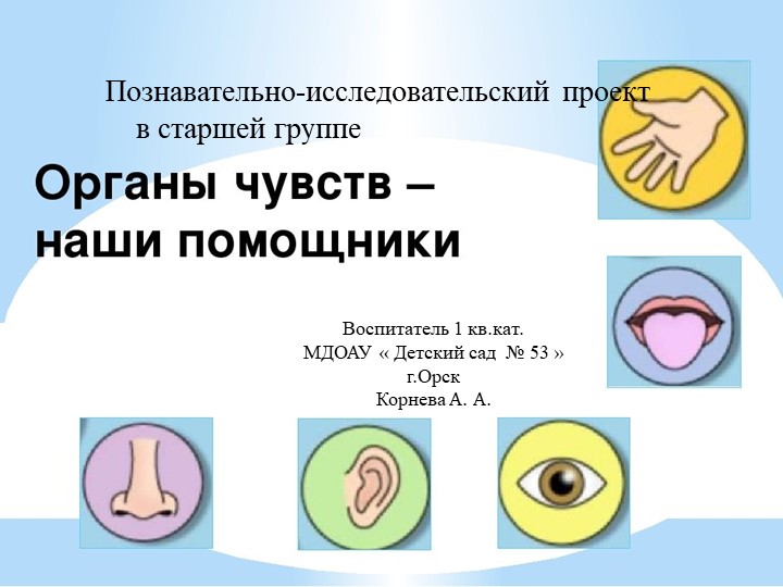 Презентация познавательно-исследовательского проекта "Органы чувств" в старшей гуппе - Скачать презентации бесплатно | Читать или скачать учебники для школы онлайн бесплатно ☑ Школьные учебники school-textbook.com
