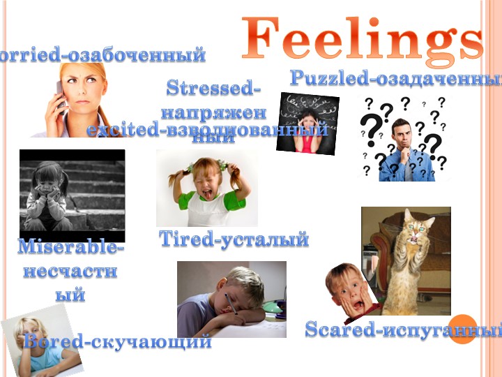 Презентация по теме Feelings (6класс) - Скачать презентации бесплатно | Читать или скачать учебники для школы онлайн бесплатно ☑ Школьные учебники school-textbook.com