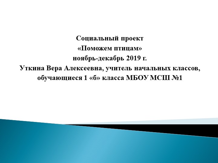 Социальный проект "Поможем птицам" - Скачать презентации бесплатно | Читать или скачать учебники для школы онлайн бесплатно ☑ Школьные учебники school-textbook.com