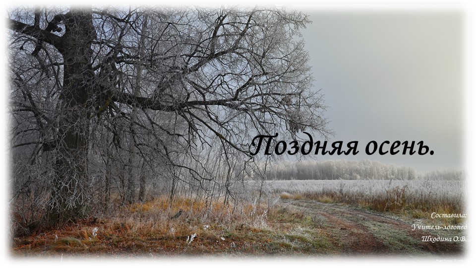 Презентация. "Поздняя осень. Приметы" - Скачать презентации бесплатно | Читать или скачать учебники для школы онлайн бесплатно ☑ Школьные учебники school-textbook.com