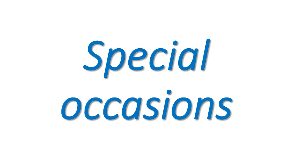 Презентация по английскому языку на тему "Special occasions" - Скачать презентации бесплатно | Читать или скачать учебники для школы онлайн бесплатно ☑ Школьные учебники school-textbook.com