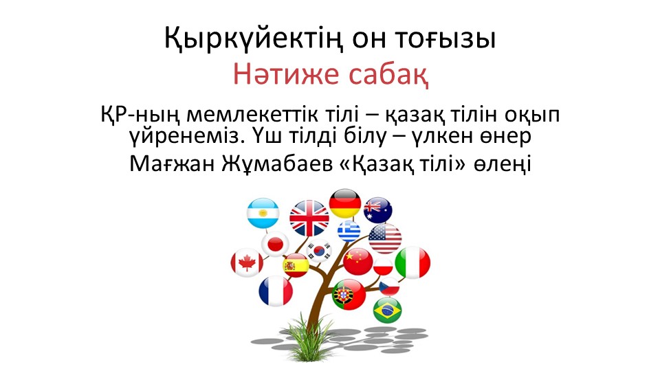 Нәтиже сабақ "Атақты полиглоттар" 7-сынып - Скачать презентации бесплатно | Читать или скачать учебники для школы онлайн бесплатно ☑ Школьные учебники school-textbook.com