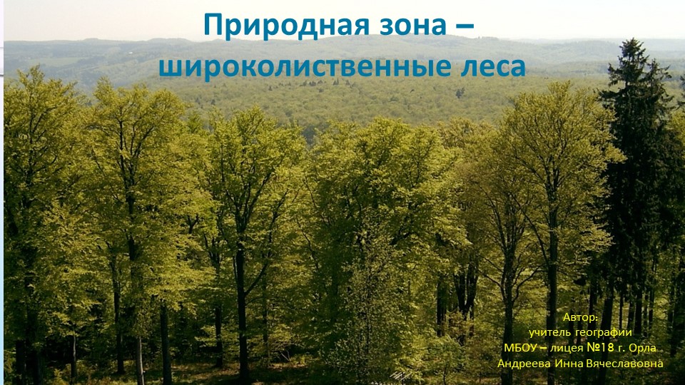 Презентация "Природная зона - широколиственные леса" - Скачать презентации бесплатно | Читать или скачать учебники для школы онлайн бесплатно ☑ Школьные учебники school-textbook.com