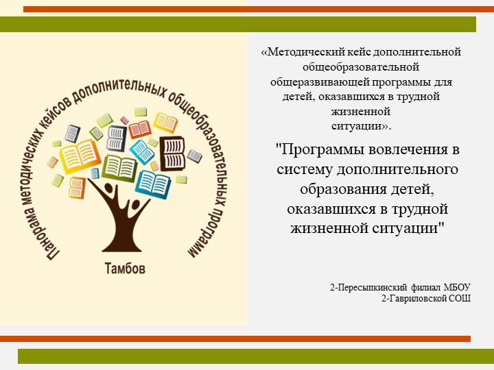 Презентация по доп.образованию на тему: "«Панорама методических кейсов дополнительных общеобразовательных программ» . - Скачать презентации бесплатно | Читать или скачать учебники для школы онлайн бесплатно ☑ Школьные учебники school-textbook.com