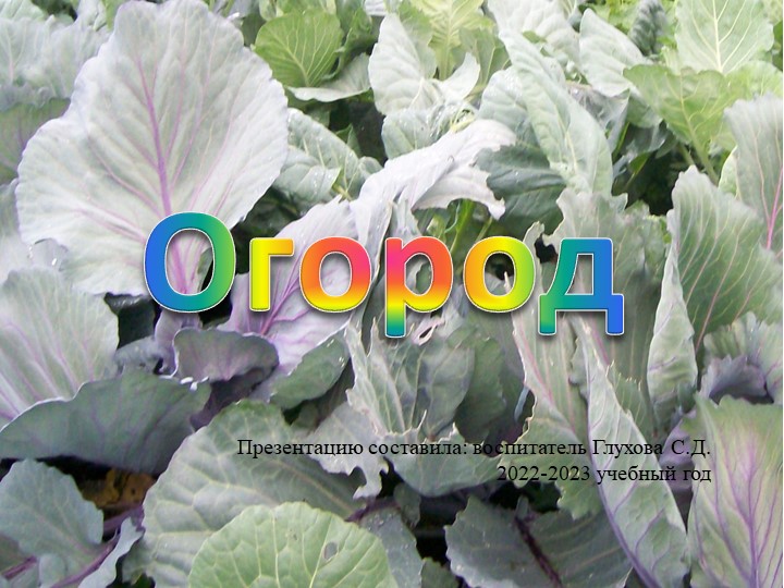 Презентация к воспитательному часу " Огород". - Скачать презентации бесплатно | Читать или скачать учебники для школы онлайн бесплатно ☑ Школьные учебники school-textbook.com
