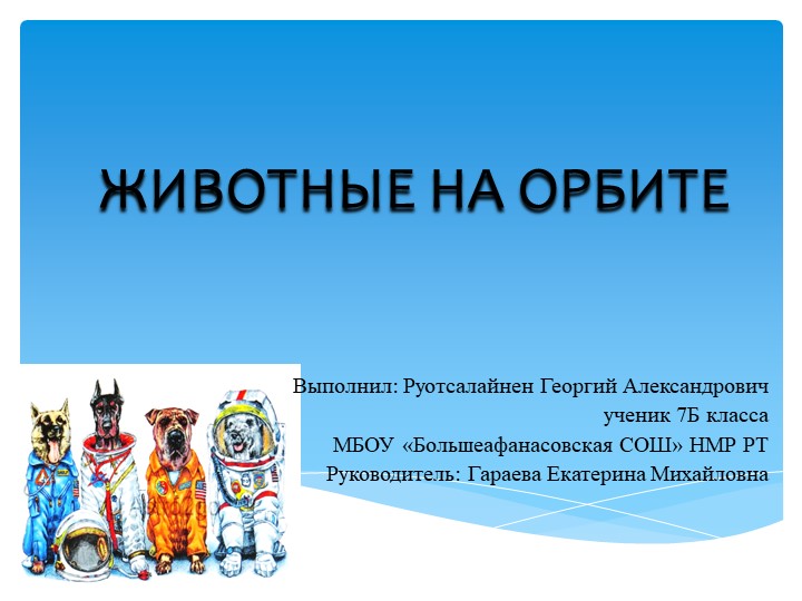 Презентация "Животные на орбите" - Скачать презентации бесплатно | Читать или скачать учебники для школы онлайн бесплатно ☑ Школьные учебники school-textbook.com