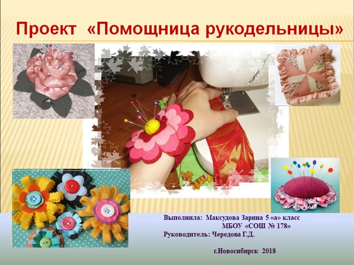 Презентация проекта по технологии 5 класс "Игольница" - Скачать презентации бесплатно | Читать или скачать учебники для школы онлайн бесплатно ☑ Школьные учебники school-textbook.com