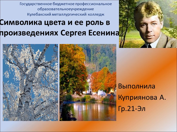 Цветовая палитра в лирике Сергея Есенина - Скачать презентации бесплатно | Читать или скачать учебники для школы онлайн бесплатно ☑ Школьные учебники school-textbook.com