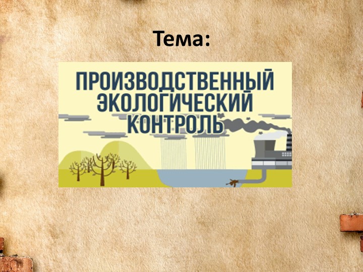 Презентация на тему "производственный экологический контроль - Скачать презентации бесплатно | Читать или скачать учебники для школы онлайн бесплатно ☑ Школьные учебники school-textbook.com
